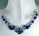 Winter Multi Gemstone Briolette Necklace 